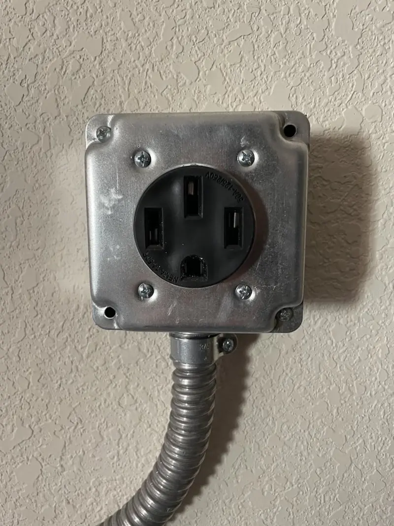 NEMA 14-50 outlet installed for Electrical Panel Upgrade in Sanibel
